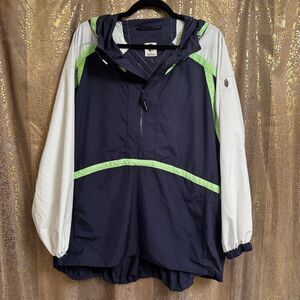 Free People Movement Care Like The Wind Blue Green Anorak Jacket Small